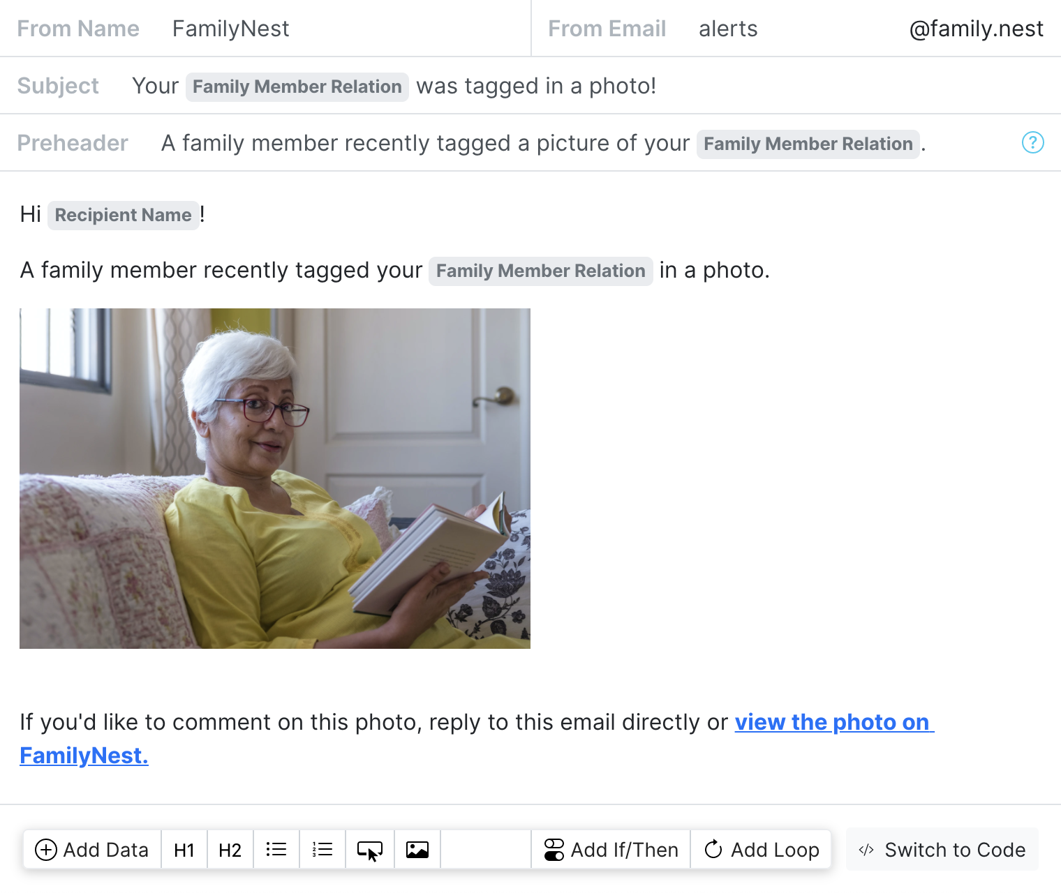Transactional Email Editor